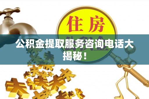 江陵公积金提取服务咨询电话大揭秘！